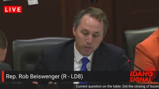 Rep. Rob Beiswenger's scathing 2 min about the awful things that happened during Pandemic- in Idaho!