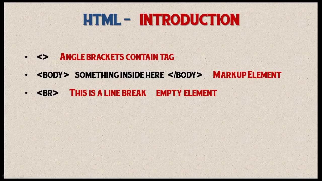 HTML Tutorial for beginners 00
