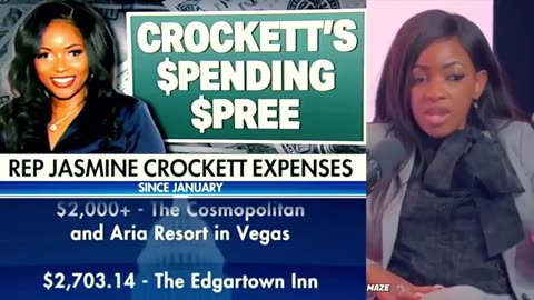 Loud and diverse Jasmine Crockett complaining that she and black women deserve more money