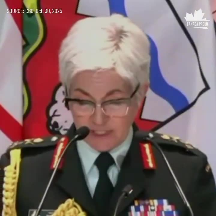 This is Canadas top military general Boo Hoo
