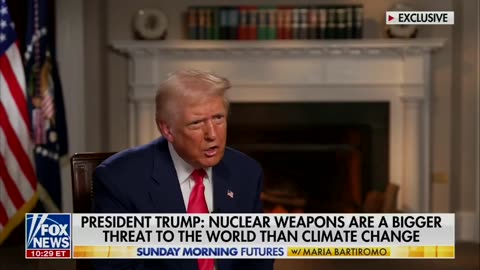 Trump says the "climate lunatics" talk about the climate