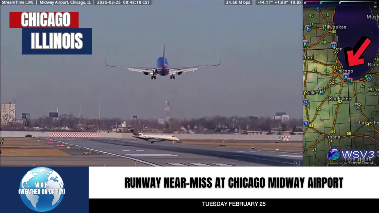 🛬 Near-Collision at Midway: FAA Investigates! 2/25/25 #shorts #aviationnews #breakingnews