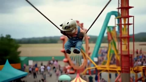 Cats at the Amusement Park - Funny Cats Doing Human Things