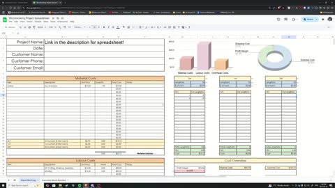Woodworking Price Calculator | Material Tracker, Invoice Template & CNC Pricing | Easy Use