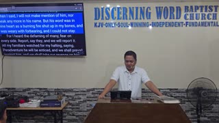 As a Burning Fire Shut up in my Bones - Jeremiah 20 (Baptist Preaching - Ph)