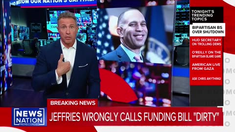 Chris Cuomo Drops Fact Check On Hakeem Jeffries Over Government Shutdown Claim
