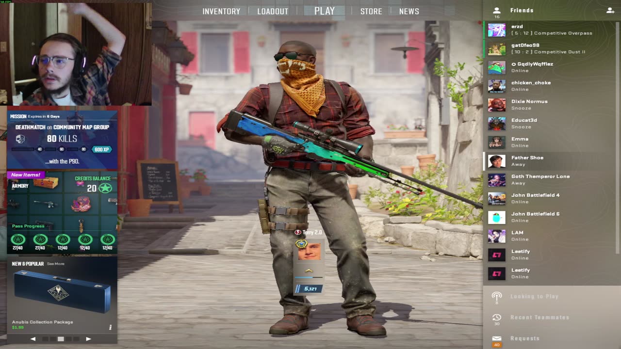 So Close to the Rank up - #CS2 Adventures of Misery - TerryCS LIVE