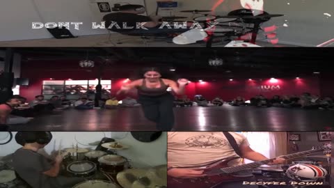 Decyfer Down ~ Don't Walk Away ( Drum Cover ) ( Lyric ) Remix 1c Christcore Slowed