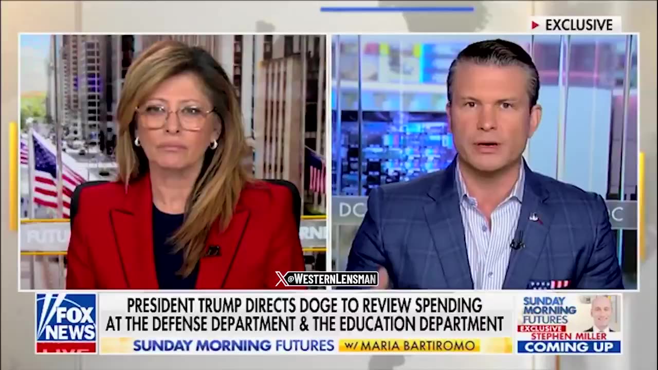š„SecDef Hegseth commits to cutting waste at DoD, welcomes DOGE