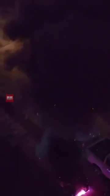 Transformer explodes in downtown Antofagasta, Chile, on busy street.