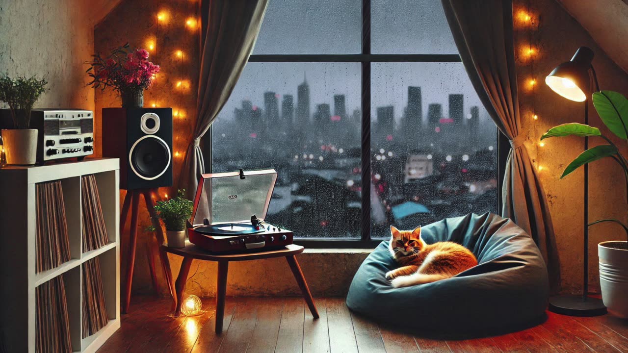 Rainy Night Lofi Music - Relaxing Chilled Lofi Beats for Study