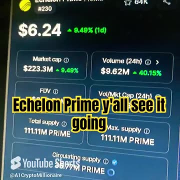 echelon prime price prediction crypto market bull run! #fyp