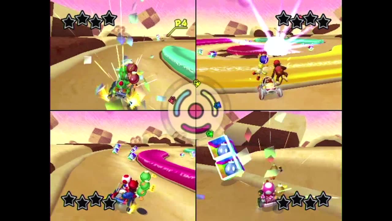 Mario Kart: Double Dash!! - Four-Player Bob-omb Blast Battle Mode