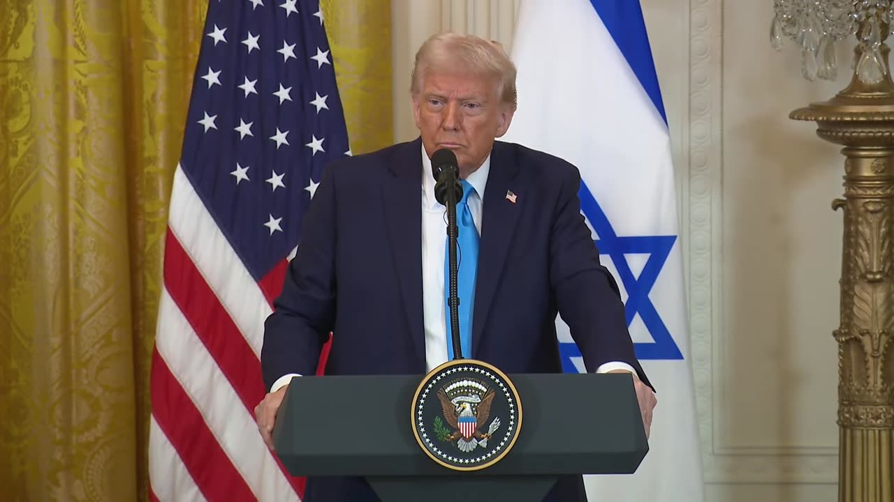 47th President Trump Holds a Press Conference With Prime Minister Netanyahu of Israel (2025)