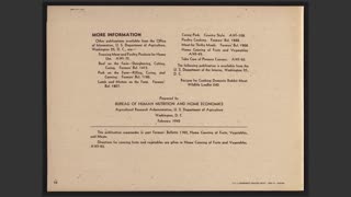 Home Canning of Meats - (1945) By USDOA | Part 3 ENG