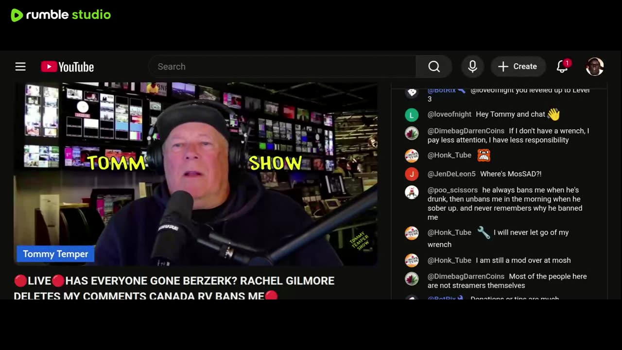 TOMMY TEMPER 🔴LIVE🔴HAS EVERYONE GONE BERZERK? RACHEL GILMORE DELETES MY COMMENTS CANADA RV BANS ME