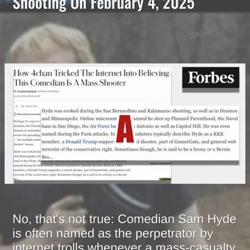 Fact Check: Samuel Hydén NOT The Shooter In Örebro, Sweden, School Shooting On February 4, 2025
