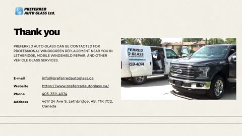 Preferred Auto Glass Offers Mobile Windshield Services in Lethbridge