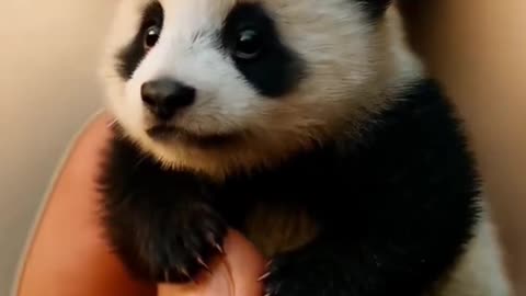 Tiny Panda on Fingers – The Cutest Climber Ever #minipanda