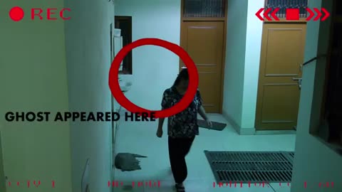 GIRL PUSHED BY A GHOST