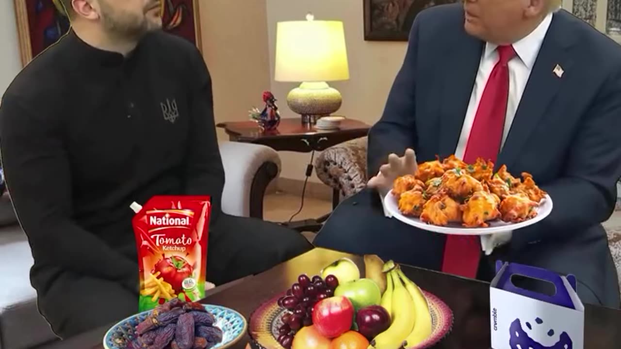 Trump and Zelensky on break fast