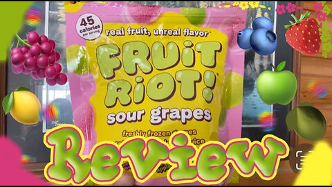 Fruit Riot Frozen Sour Candy Grapes Review