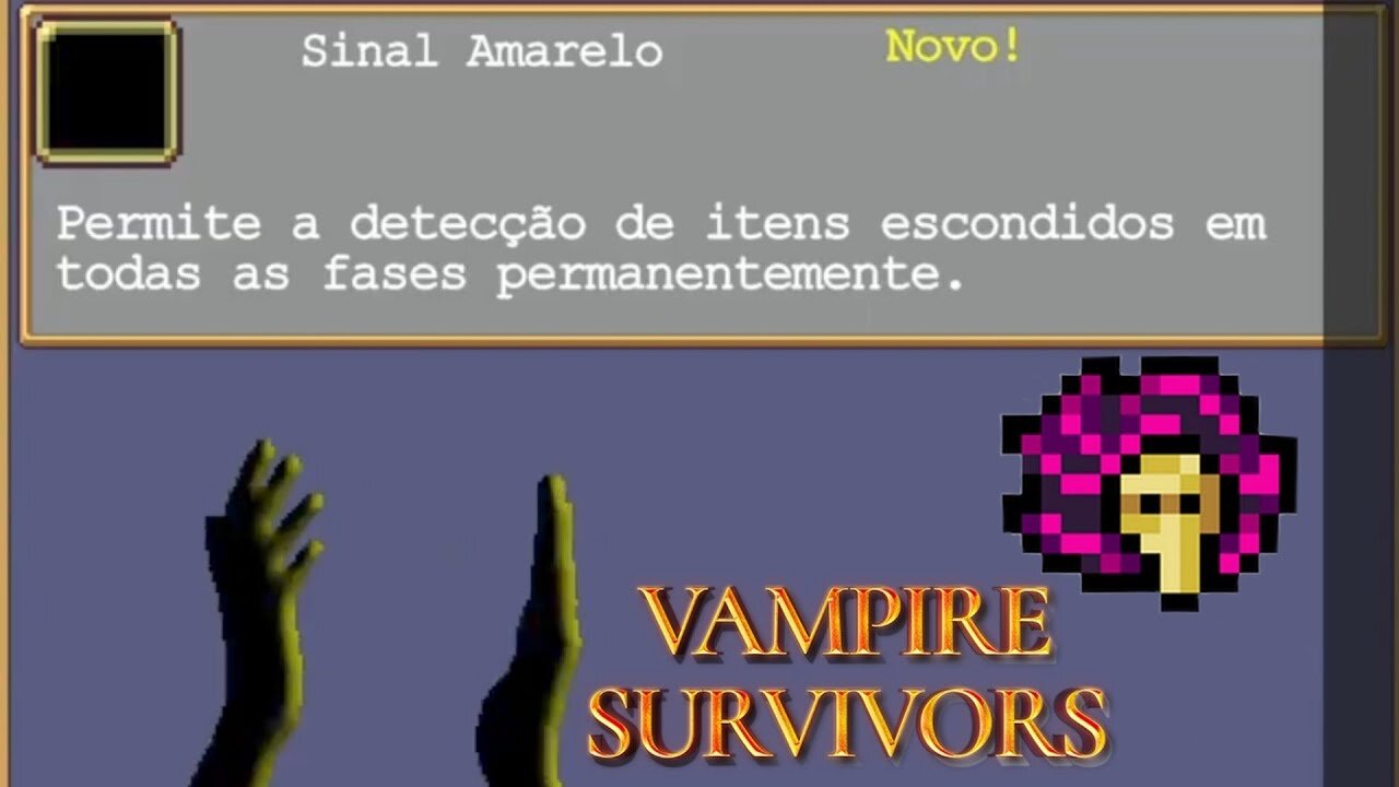Como desbloquear o evento Moongolow Sinal Amarelo - Vampire Survivors