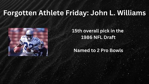Forgotten Athlete Friday #215: John L. Williams