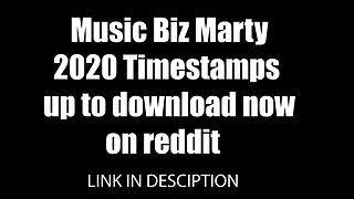 MBM 2020 Timestamps (download link)