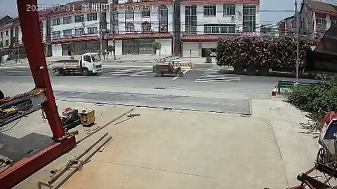 Car Slams Into Rickshaw in a Shocking High-Speed Crash | Terrifying Road Accident