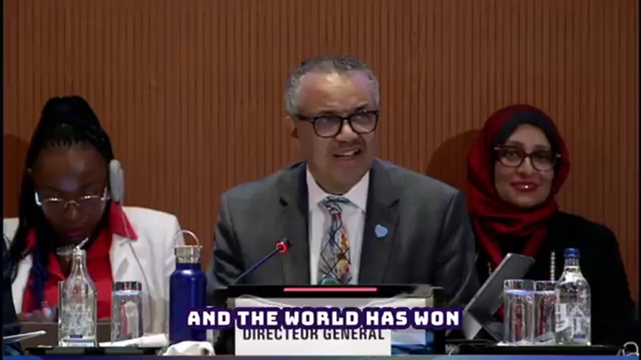 WHO Director General Tedros: Global Pandemic Treaty to Be Concluded by 2025