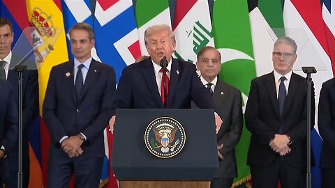 President Trump brings PEACE to the Middle East.