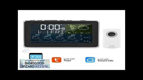 Tuya Wifi Weather Station Alarm Clock Wireless Indoor Outdoor App Remote Control Review