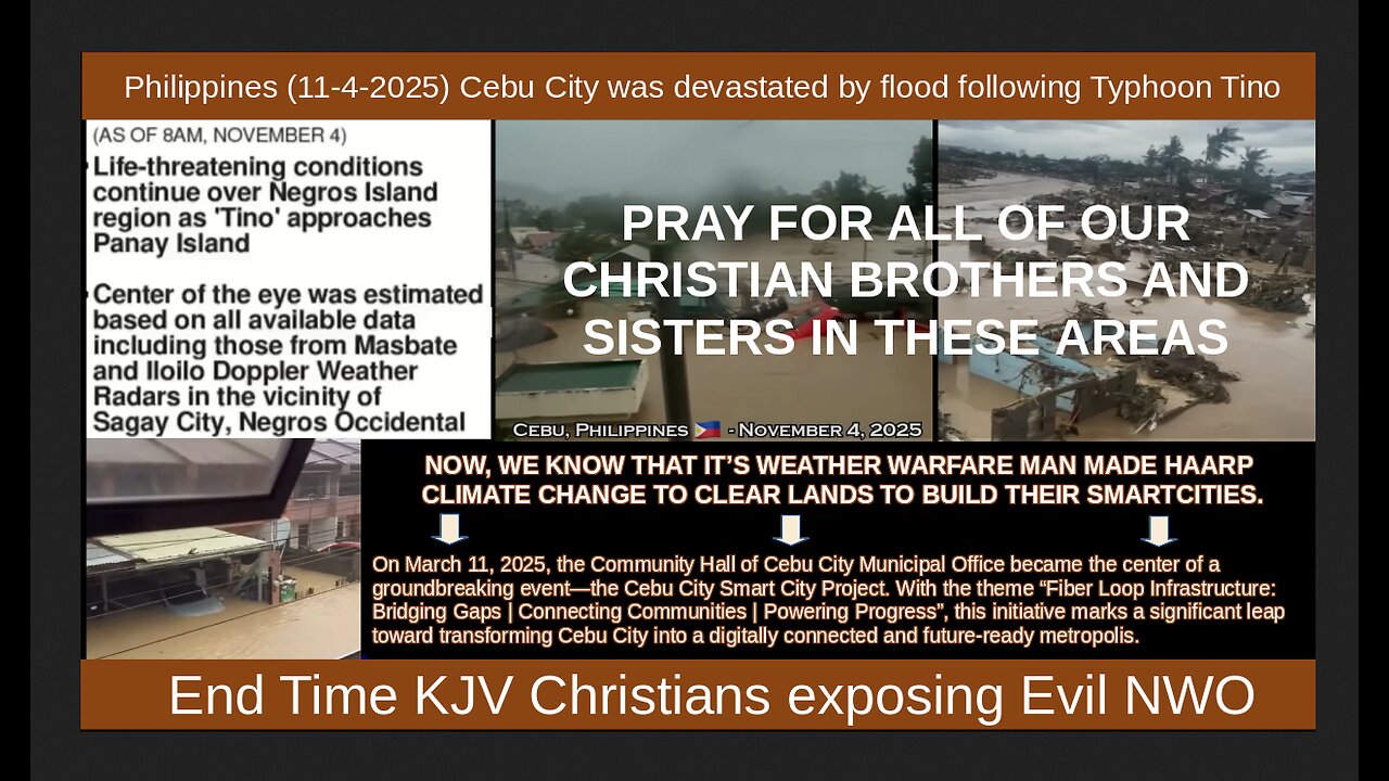 Philippines (11-4-2025) Cebu City was devastated by flood following Typhoon Tino