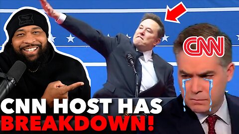 CNN Host CRASHES OUT ON AIR Over Elon Musk's Hand Gesture
