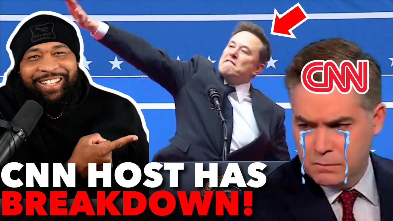 CNN Host CRASHES OUT ON AIR Over Elon Musk's Hand Gesture