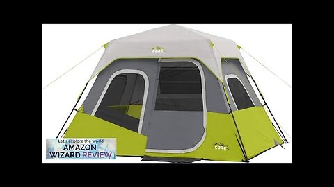 CORE 6 Person Instant Cabin Tent Portable Large Pop Up Tent Review