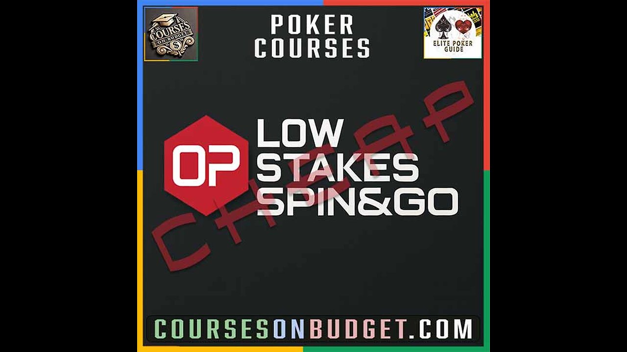 OP POKER Low Stakes Spin & Go Course