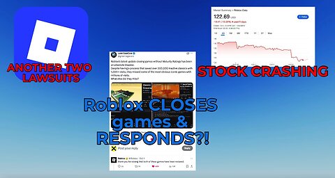 Roblox PURGES UNRATED Games, New Lawsuits & Stocks Tank