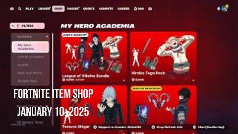 Fortnite Item Shop|January 10, 2025
