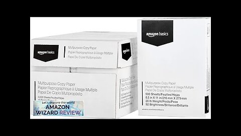 Amazon Basics Multipurpose Copy Printer Paper 8.5" x 11" 20 lb 10 Review