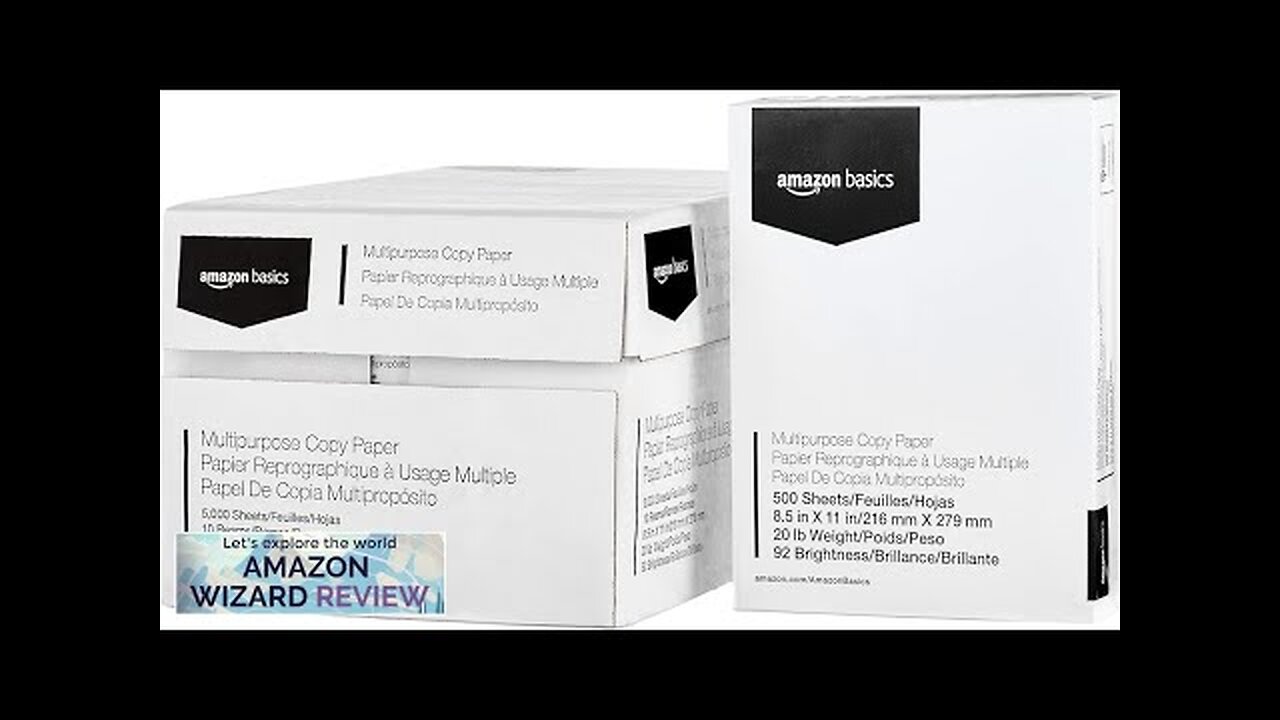 Amazon Basics Multipurpose Copy Printer Paper 8.5" x 11" 20 lb 10 Review