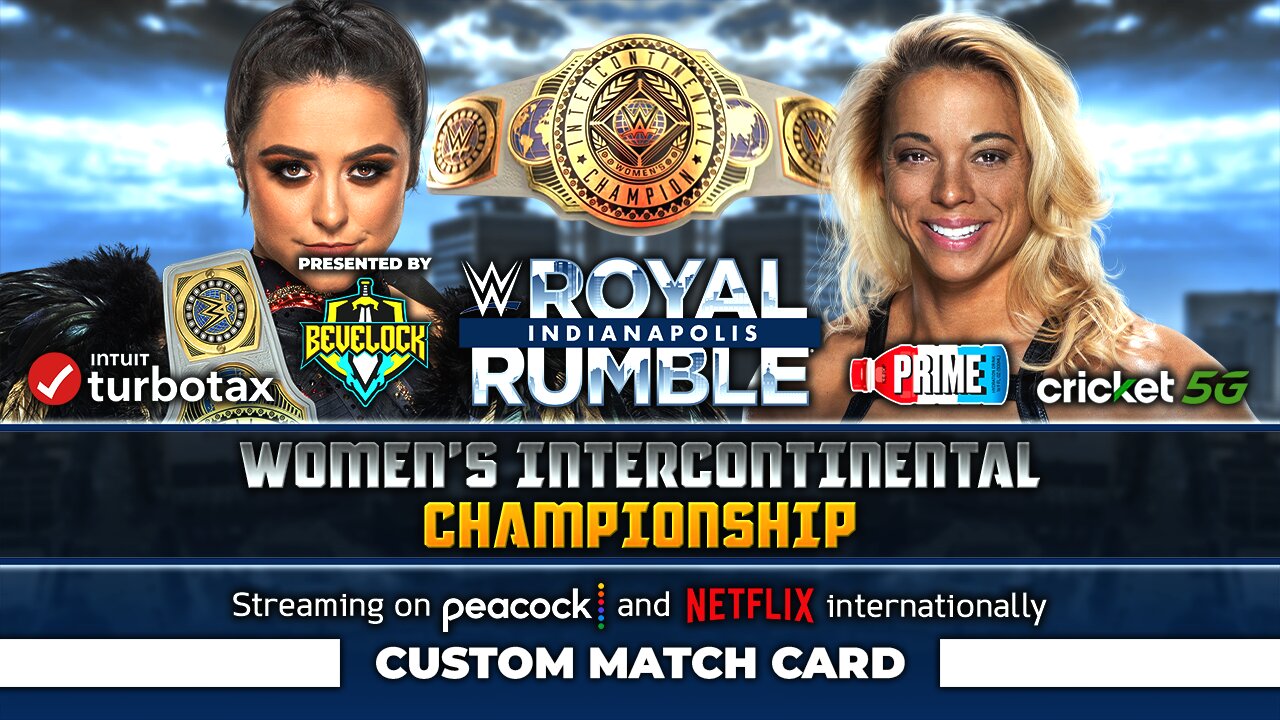 Royal Rumble 2025: Lyra Valkyria vs. Zoey Stark - Custom Match Card