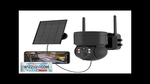 4MP WiFi Solar Camera HD Wireless Surveillance IP Cam with Solar Panel Review