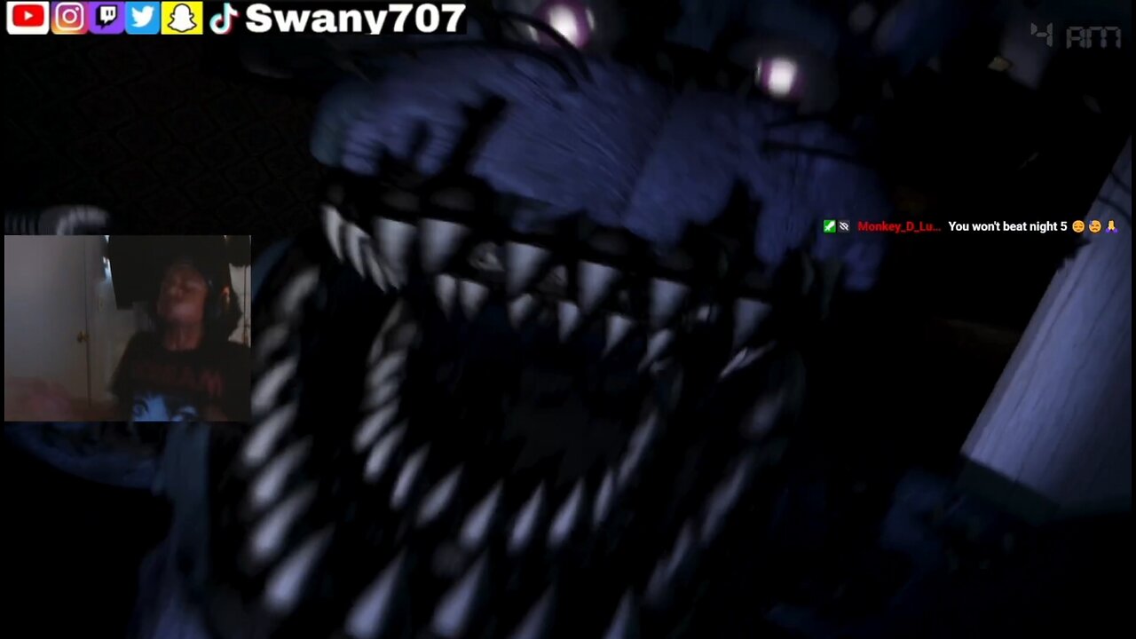 I FINALLY BEAT FNAF4 NIGHT 3 (Swany707 Plays Five Nights at Freddy's 4 Part 3)