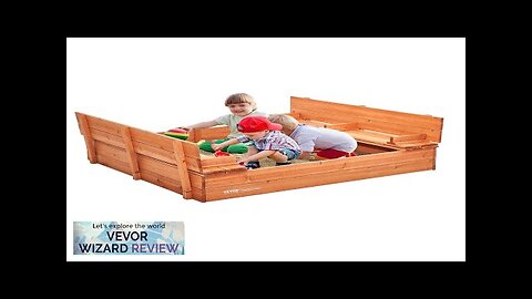 VEVOR Wooden Sandbox 52.4 x 47.2 x 16.9 in Sand Box Sand Review