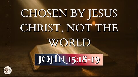 Chosen by Jesus Christ, Not the World | John 15:18-19