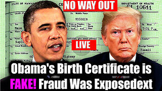 BREAKING NEWS 02/22/2025: Obama's Birth Certificate is FAKE! Fraud Was Exposed