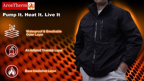 🔥 ArosTherm Inflatable Jacket – Warmth Without the Bulk! 🔥