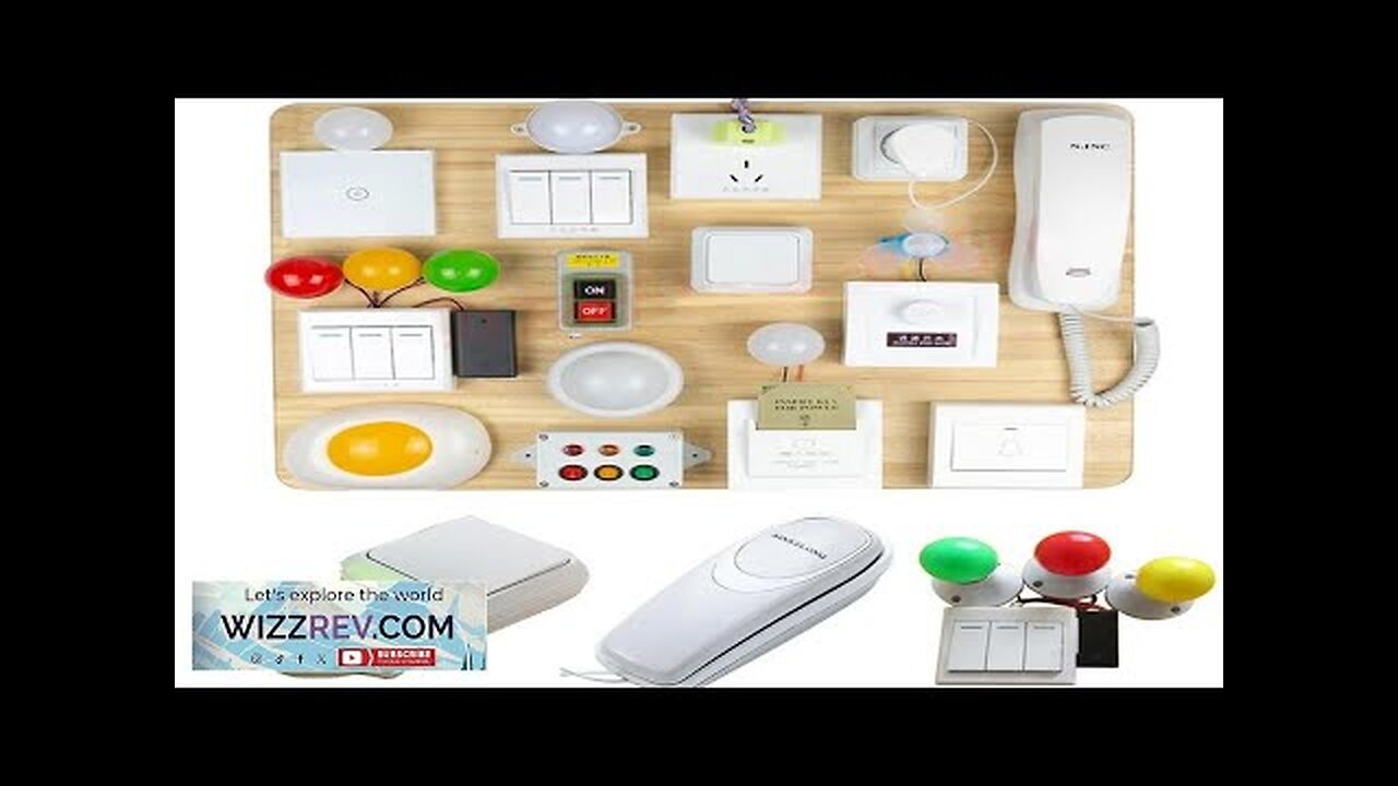 Baby Activity Busy Board Accessories Busy Edge Montessori Sensory Toys Socket Electrical Review